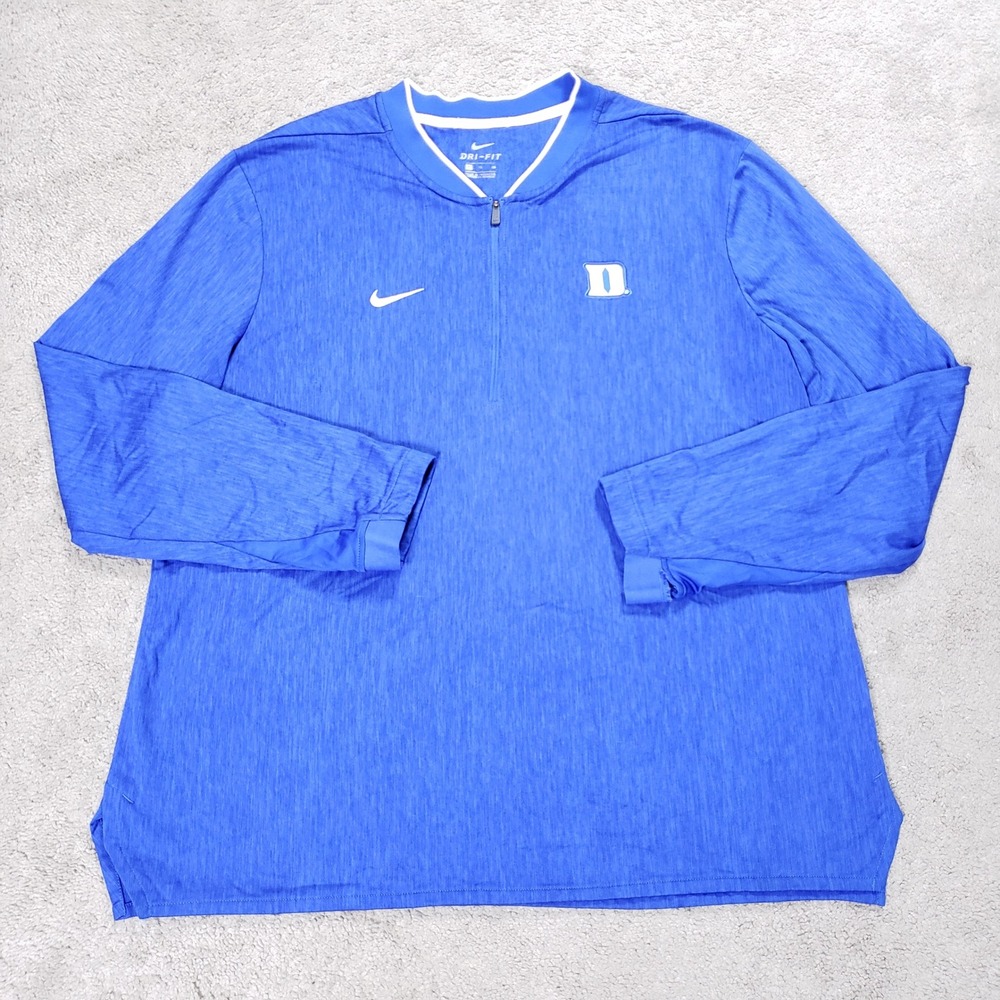 Nike Duke Blue Devils 1/4 Zip Pullover Mens XL Outdoor NCAA College Basketball